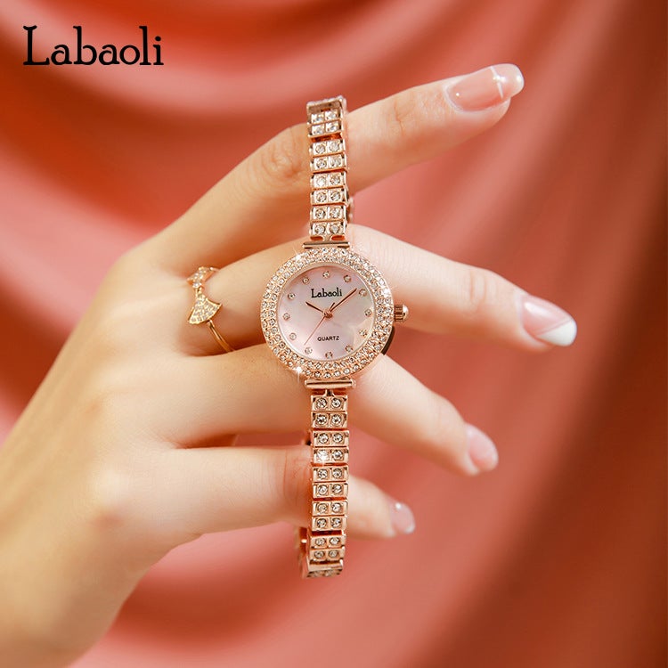 لاباولي ساعة نسائية لاباولي كوارتز مع سوار مقاومة للماء موديل LA125 - Image 4