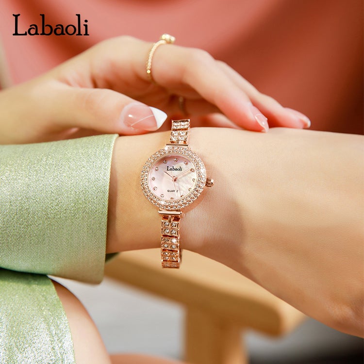 لاباولي ساعة نسائية لاباولي كوارتز مع سوار مقاومة للماء موديل LA125 - Image 5