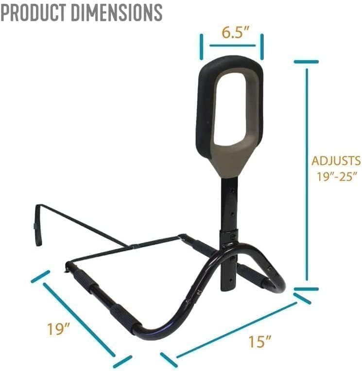 Stander Physical Therapy Bed Cane Bed Rail for Elderly Adults Height Adjustable Bed Assist Bar with Organizer Pouch Eligible for VAT relief in the UK - Image 2