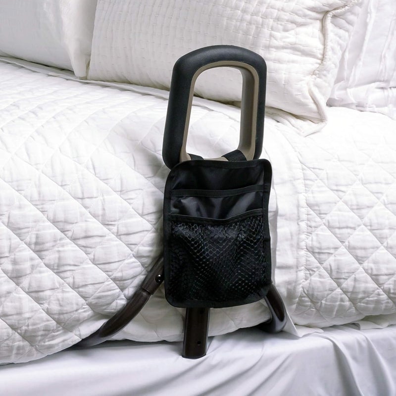 Stander Physical Therapy Bed Cane Bed Rail for Elderly Adults Height Adjustable Bed Assist Bar with Organizer Pouch Eligible for VAT relief in the UK - Image 1