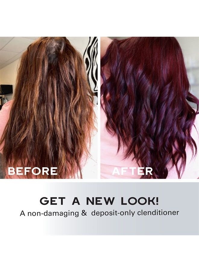 KERACOLOR - Clenditioner for Brunettes PURPLE Dye, Semi Permanent Hair Color Depositing Conditioner, Cruelty-free, 12 Fl Oz (Pack of 1) - Image 1