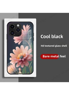 Mobile Phone Case Customized One-Piece Customized Mobile Phone Case Private Customized DIY Mobile Phone Case Photo Printing Mobile Phone Case-Color:High-permeability Tempered Glass Shell-classic Black-custom Picture-Applicable Model:For Iphone14 PRO