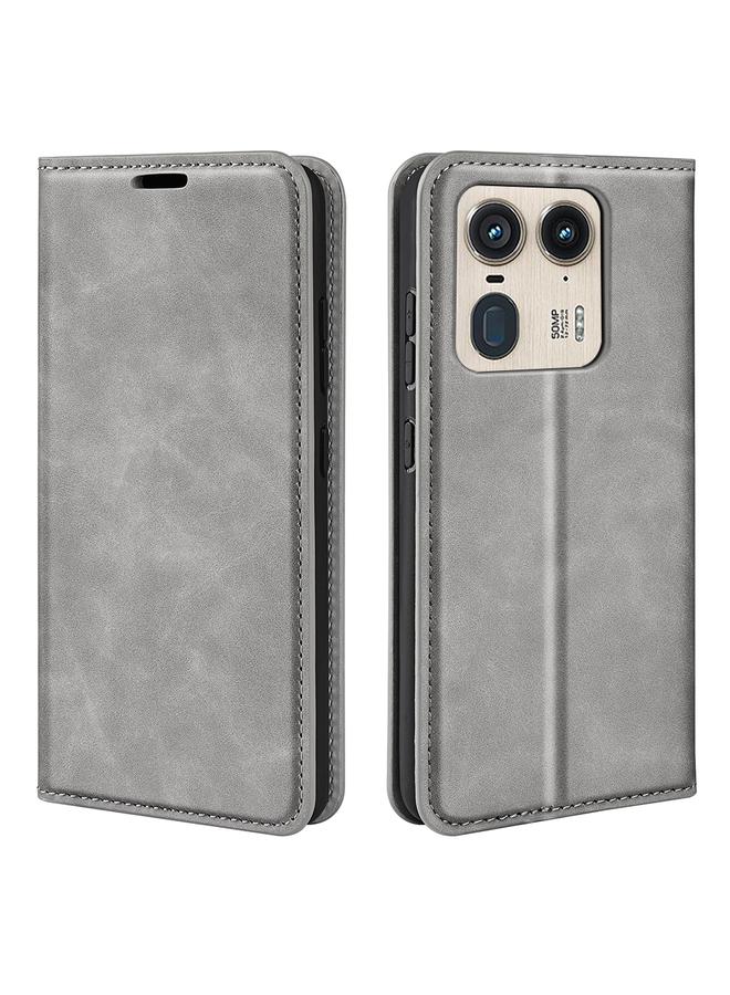 S-TOP Case For Motorola Edge 50 Ultra Retro-skin Magnetic Suction Leather Phone Case - Image 1