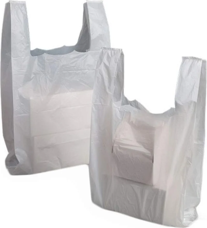 Kalbi Ticaret Kalpi Ticaret White Thick Bag Set of 3 (Small, Medium, Large) 3 kg Grocery Store Bag, Rusty Undershirt Bag, Garbage Bag