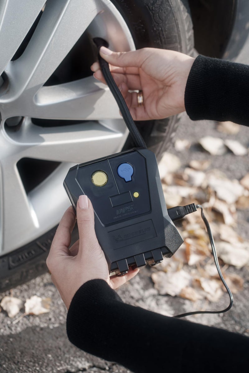 MICHELIN 12V Programmable Digital Micro Tyre Inflator | High-Flow 20L/Min Air Pump with Maximum Pressure of 120 PSI, LED Display & Pre-Set Pressure Function, Auto Shut-Off, Quick Connect Hose - Image 2