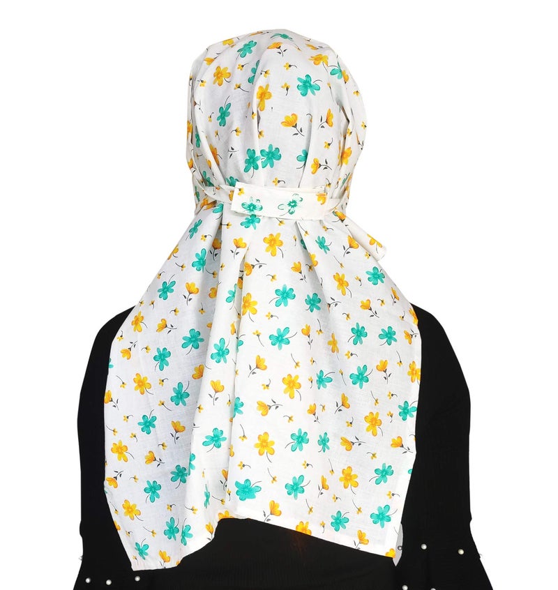 Switchon Female Cambric Cotton Women'S Export Quality Printed Scarf Cum Mask For 12 Yrs And Above (Multicolor ) - Image 5