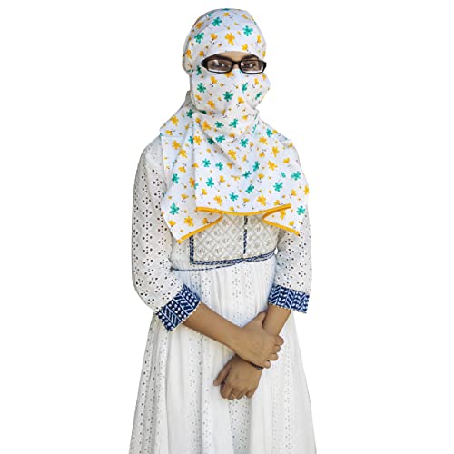 Switchon Female Cambric Cotton Women'S Export Quality Printed Scarf Cum Mask For 12 Yrs And Above (Multicolor ) - Image 2