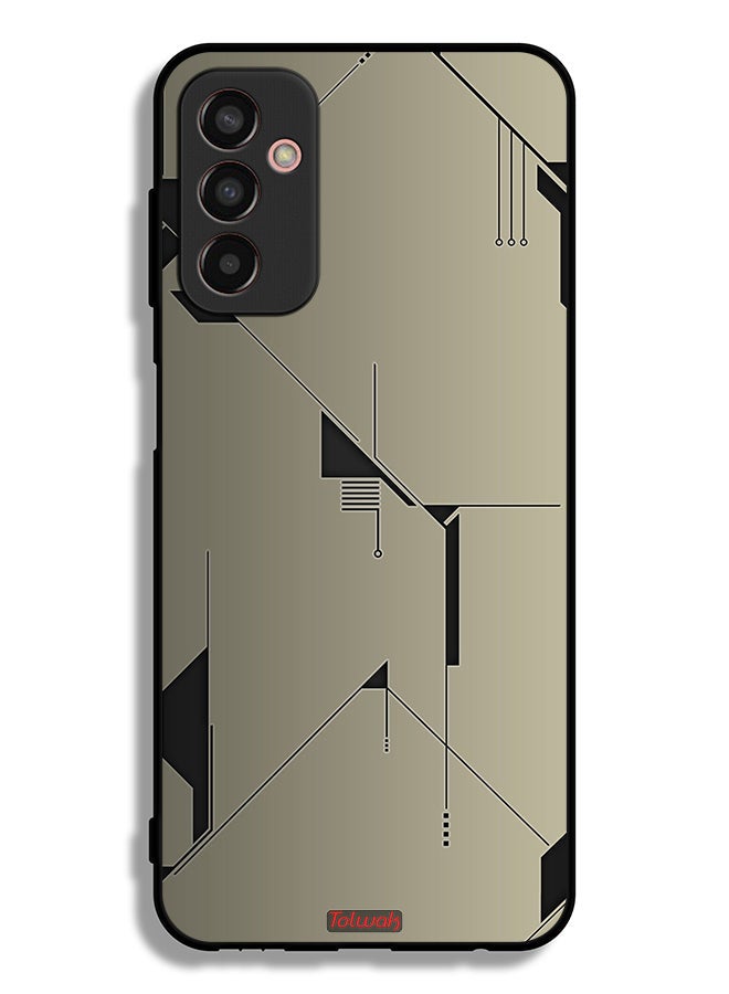 Tolwak Samsung Galaxy M13 Protective Case Cover Minimalism Abstract Digital Art - Image 2