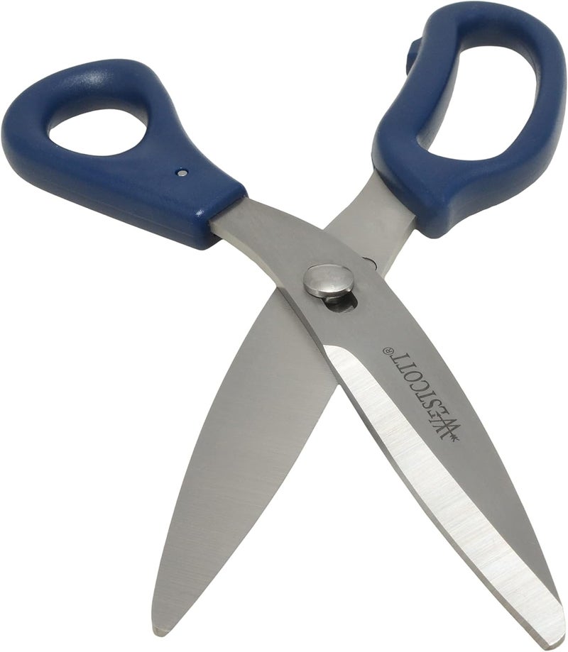Westcott 8" Power Pivot Stainless Steel Hard Handle High-Leverage Crafting and Fabric Scissors - Image 4