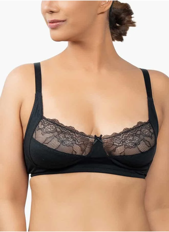 Aadaraya 3Pk Moulded Lace Bra For Female