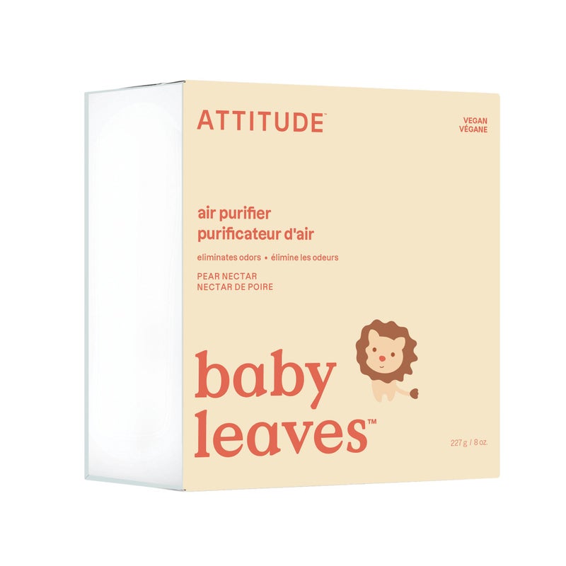 Attitude ATTITUDE Baby Air Purifier Activated Carbon Freshener Odor Remover Plant and MineralBased Vegan Pear Nectar 8 Ounces 