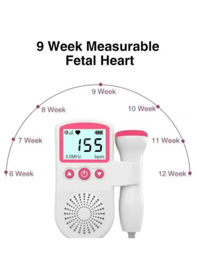 Halamine Fetal Heart Rate Monitor, Portable Ultrasound Doppler - Image 3