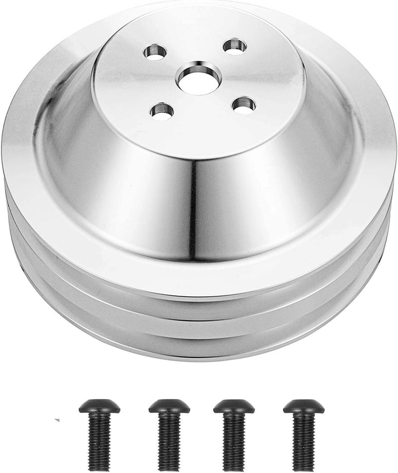 WeiSen 2 Groove 2V Water Pump Pulley V-Belt for 1969-UP Small Block Ford 302 351W 351C 351M 400 V8 5.0L - Image 1