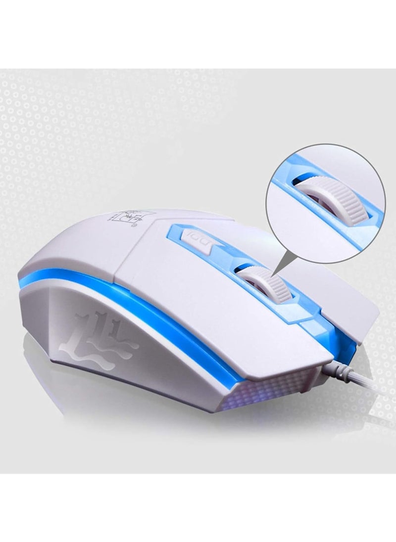 KUYING Gaming Keyboard and Mouse Set, LED Backlit Mechanical Feel Business Office Keyboard Colorful Breathing Backlit Gaming Mouse for Working or Primer Gaming,Office Device  - Image 5