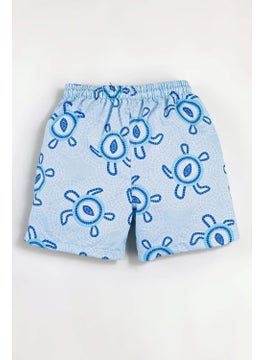 Gold Class Kidswear Turtle Printed Drawstring Lined Boys Swim Shorts  - Image 2
