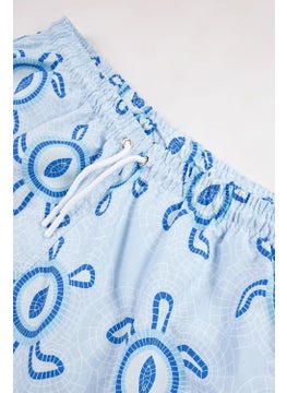 Gold Class Kidswear Turtle Printed Drawstring Lined Boys Swim Shorts  - Image 3
