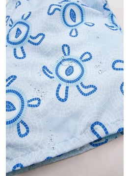 Gold Class Kidswear Turtle Printed Drawstring Lined Boys Swim Shorts  - Image 4