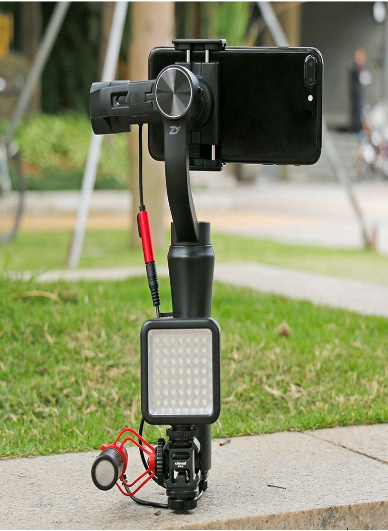 Ulanzi - Triple Cold Shoe Gimbal Microphone Mount Video Light Extension Bar with 1/4 inch Adapter - Image 1