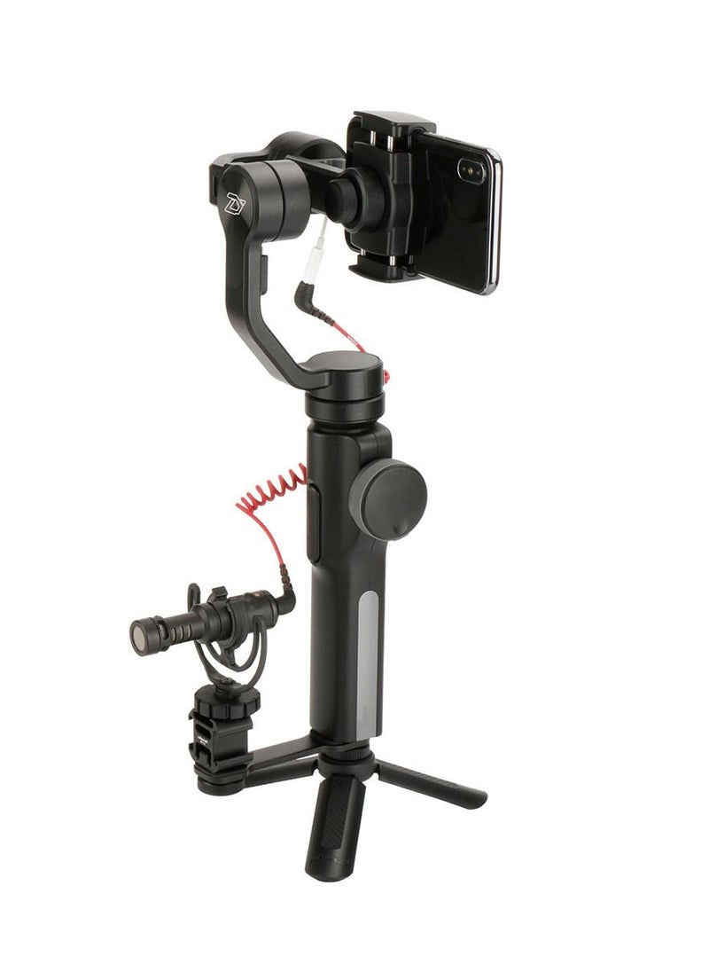 Ulanzi - Triple Cold Shoe Gimbal Microphone Mount Video Light Extension Bar with 1/4 inch Adapter - Image 1