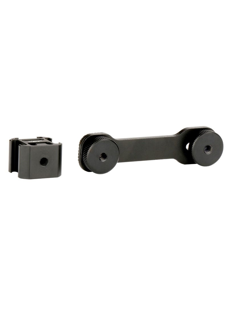 Ulanzi - Triple Cold Shoe Gimbal Microphone Mount Video Light Extension Bar with 1/4 inch Adapter - Image 1
