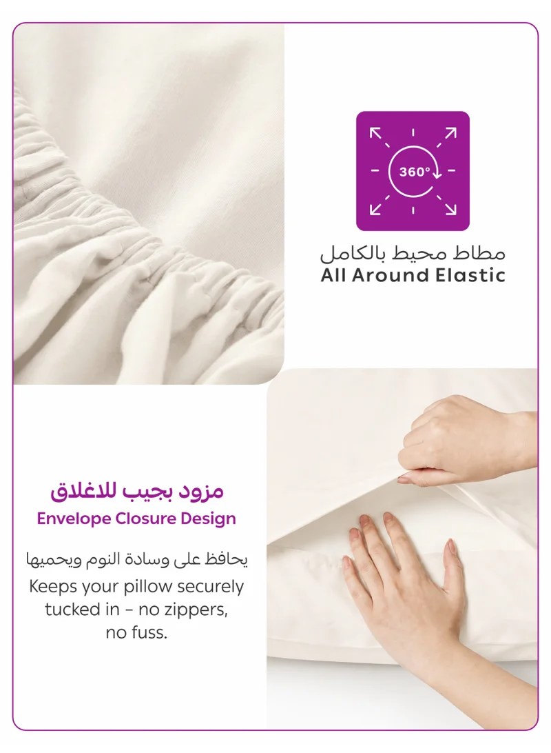 Donetella 180 X 200 Cm 4-Piece King Bed Sheet Set – Fits 180×200+35 cm – Ultra Soft Brushed Microfiber – Extra Deep Pocket, Secure Elastic All Around – 1 Flat Sheet, 1 Fitted Sheet & 2 Pillowcases, All-Season Comfort – Wrinkle & Fade Resistant, Hypoallergenic  | Best Price UAE
