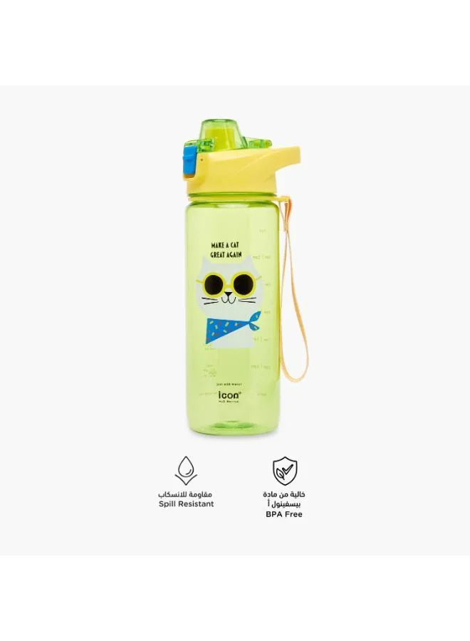 إيكون Water Bottles-Make A Cat- (Plastic) Green \ 750Ml