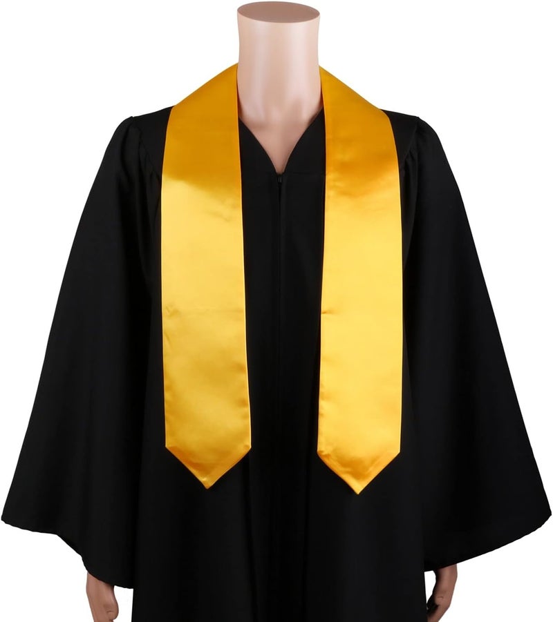 SAMDEEMI Unisex Adult Plain Graduation Stole Sash 60" long - Image 2