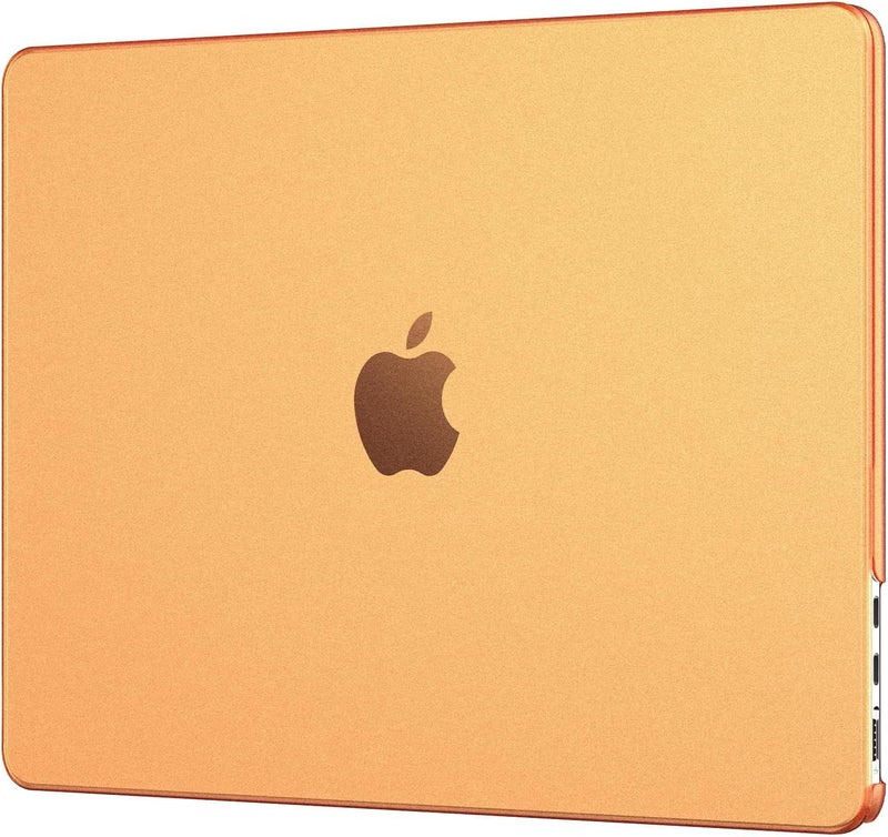 Compatible with MacBook Air 13 inch Case M5 M4 M3 M2 2026 2025-2022 Ultra-thin Cover for Mac Book Air 13.6 A3449 A3240 A3113 A2681 Translucent Matte Plastic Hard Shell - Frost Cosmic Orange - Image 1