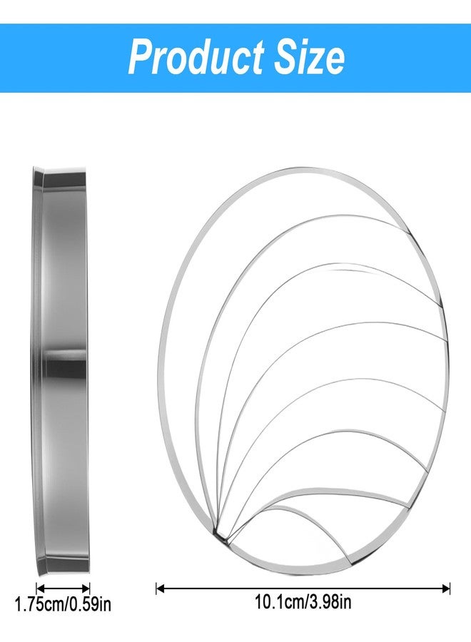 HaiFafafaing 2 Pcs Concha Cutter, 4.1 Inch Concha Stamp Traditional Shell Pattern, Stainless Steel Mexican Bread Mold, Dishwasher Safe, Baking Tool - Image 2