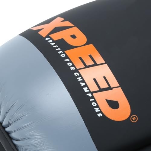 XPEED Striking Grappling Gloves XP1504, PU Leather Training Gloves for Martial Arts, Combat Sports & Sparring – Wrap-Around Hook and Loop Closure, Size L/XL, Orange - Image 4