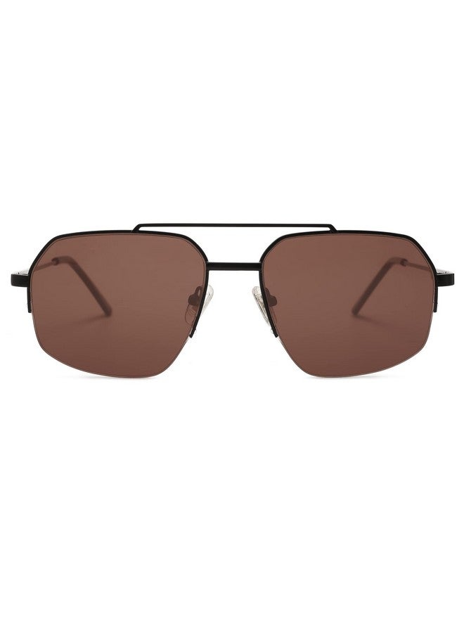 سوجوز نظارات شمسية عصرية للرجال والنساء بإطار معدني مزدوج الجسر وشبه بدون إطار ظلال lrest De Sol Para Mujer Sj1191 رمادي - Image 3