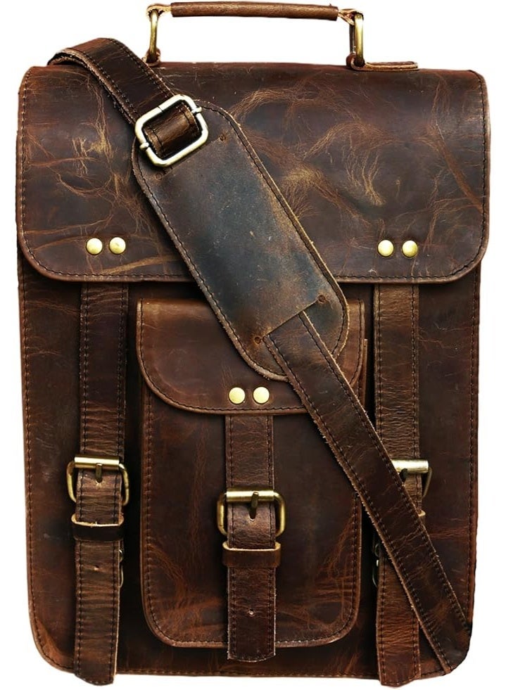 جالد حقيبة ماسنجر جلدية للاب توب، حقيبة مكتب، هدية للرجال، حقيبة كتف للكمبيوتر - Image 1