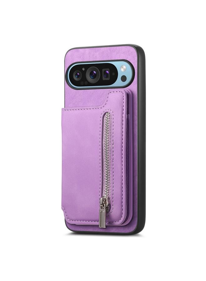 اس-توب جراب خلفي لهاتف Google Pixel 9 / 9 Pro Retro MagSafe محفظة بسحاب وحقيبة بطاقات - Image 2