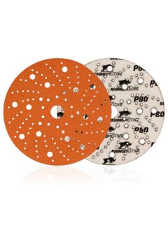 RHINOMOTIVE CERAMIC EXTREME Plus Abrasive Discs 150MM MULTIHOLE Grit 80 50 Pcs Per Box  - Image 1