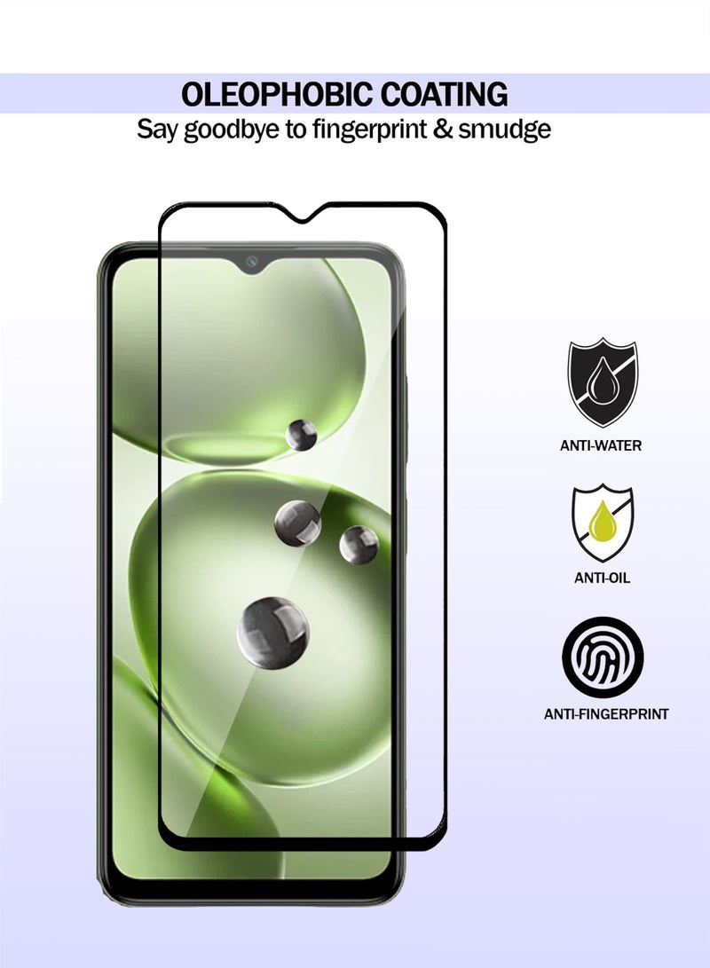 Itel A100C Screen Protector - Premium Full Screen Tempered Glass For Itel A100C , High Transparency, Delicate Touch, Anti-Explosion, Smooth Arc Edges, Easy Installation - Image 3