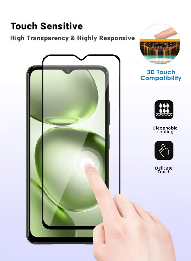 Itel A100C Screen Protector - Premium Full Screen Tempered Glass For Itel A100C , High Transparency, Delicate Touch, Anti-Explosion, Smooth Arc Edges, Easy Installation - Image 4