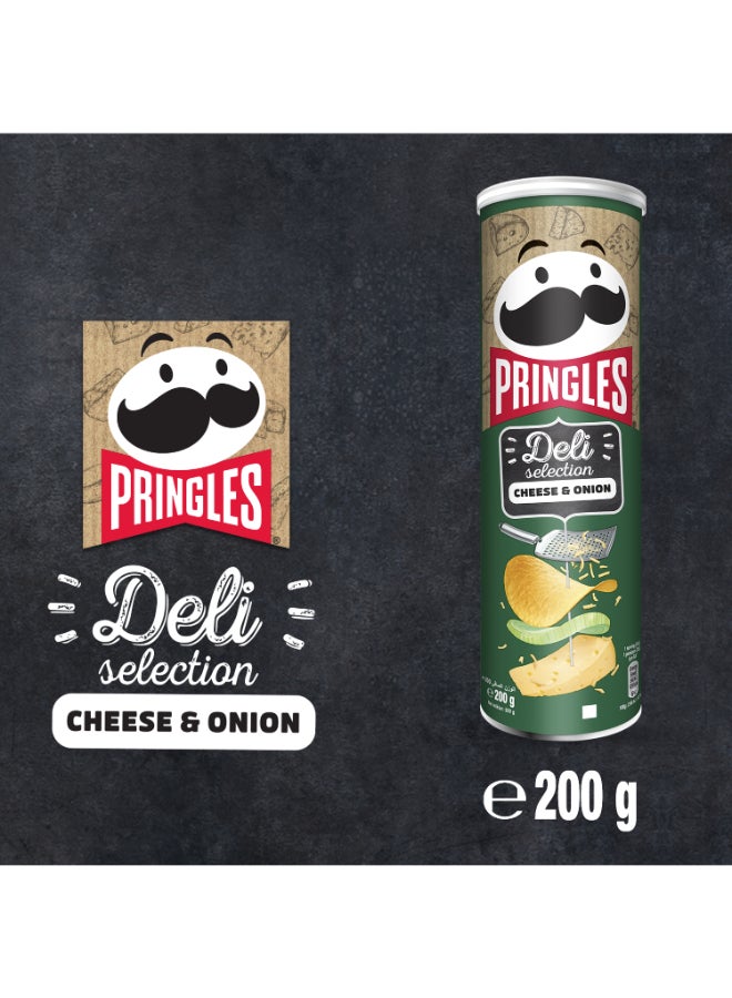 Pringles Deli Cheese & Onion Chips 200g - Image 5