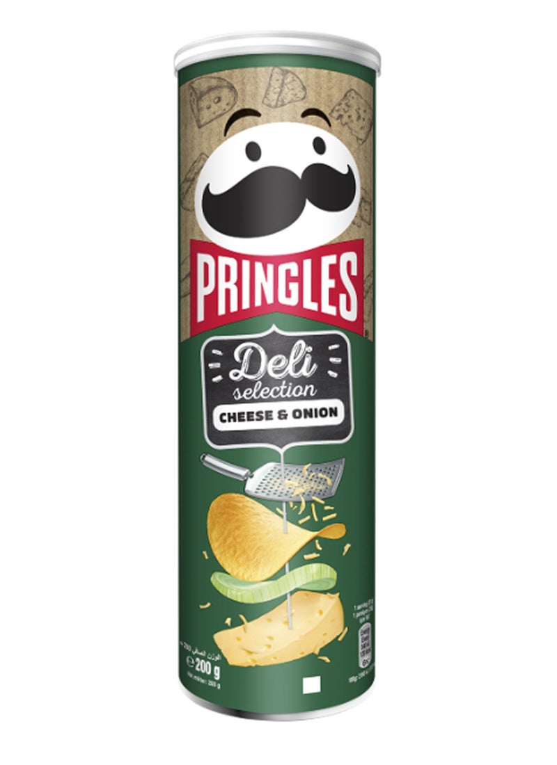 Pringles Deli Cheese & Onion Chips 200g - Image 1
