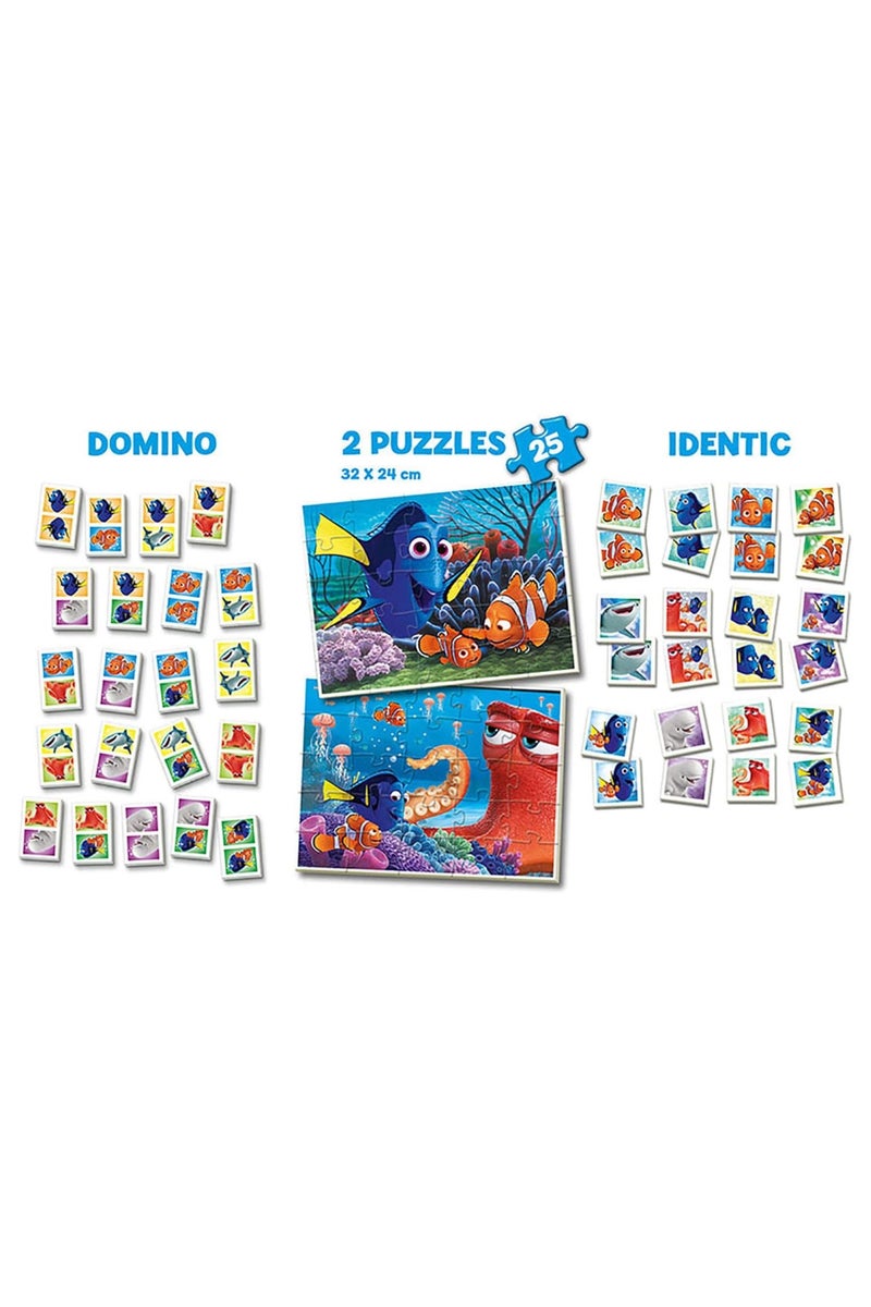 Educa- Disney Pixar Finding Dory SuperPack 4in1 2 Puzzles, Identic and Domino Games for Age 3 + - Image 2