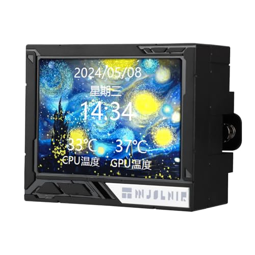 Thermalright Mjolnir Vision 360 ARGB Black CPU Water Cooler,3 PWM Fans Water Cooling System with 2000PRM,for AM4/AM5&Intel LGA1851/1700, Magnetic Detachable LCD Screen with 320 * 240 Resolution - Image 2