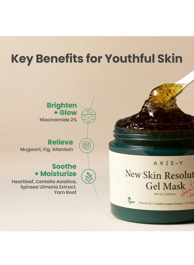 قناع جل نيو سكين ريسولوشن للعناية بالبشرة غني بمكونات مستخلص هوتوينيا كورداتا والنياسيناميد للترطيب والتهدئة والعناية 100 مل - Image 4