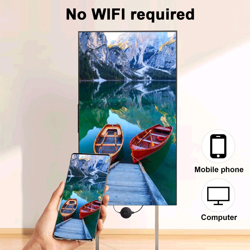 A30 Mobile Phone Wireless Screen Projection Device 4K HD Audio/Video Simultaneous Screen Transmitter Maximum Support 4K30hz DLNA Casting/TV Casting - Image 2