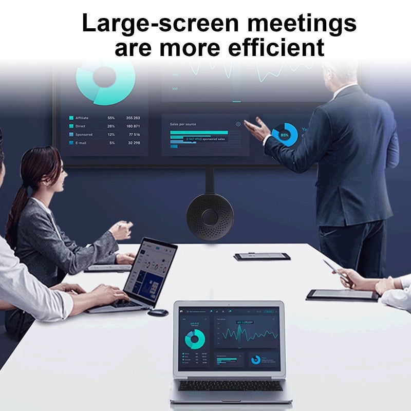 A30 Mobile Phone Wireless Screen Projection Device 4K HD Audio/Video Simultaneous Screen Transmitter Maximum Support 4K30hz DLNA Casting/TV Casting - Image 5