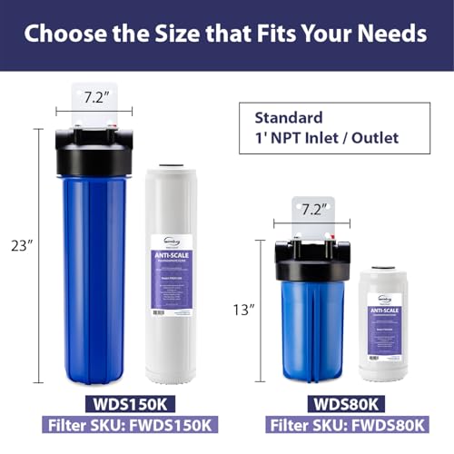 iSpring FWDS150K Anti-Scale Replacement Cartridge for WDS150K Whole House Water Filter, 20" x 4.5", White, Lasts Up to 12 Months, 1-Pack - Image 3