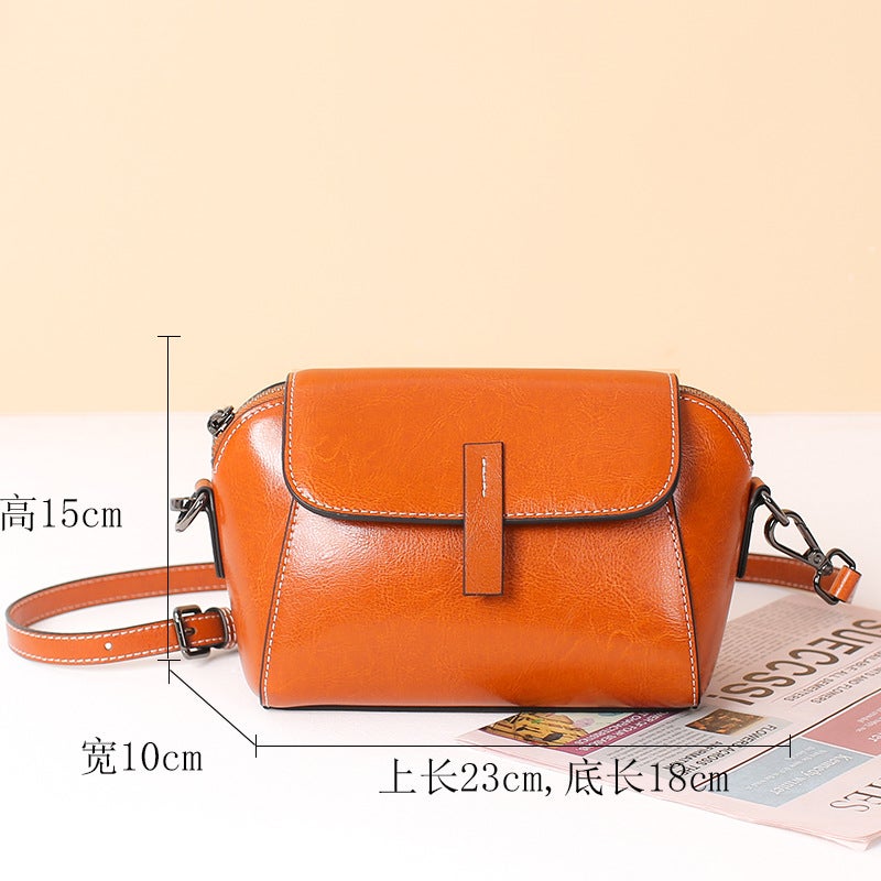 Small Bag Crossbody Bag Women'S All-Match Fashion Shell Bag Leather Women'S Bag Coin Purse Niche Shoulder Bag - Image 5