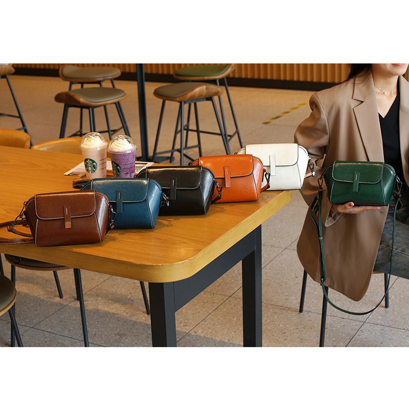 Small Bag Crossbody Bag Women'S All-Match Fashion Shell Bag Leather Women'S Bag Coin Purse Niche Shoulder Bag - Image 4