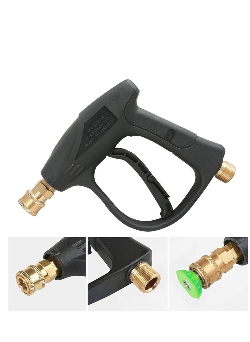 M MIAOYAN - High Pressure Washer Gun,3000 PSI Max with 5 Color Quick Connect Nozzles M22 Hose Connector 3.0 TIP - Image 1