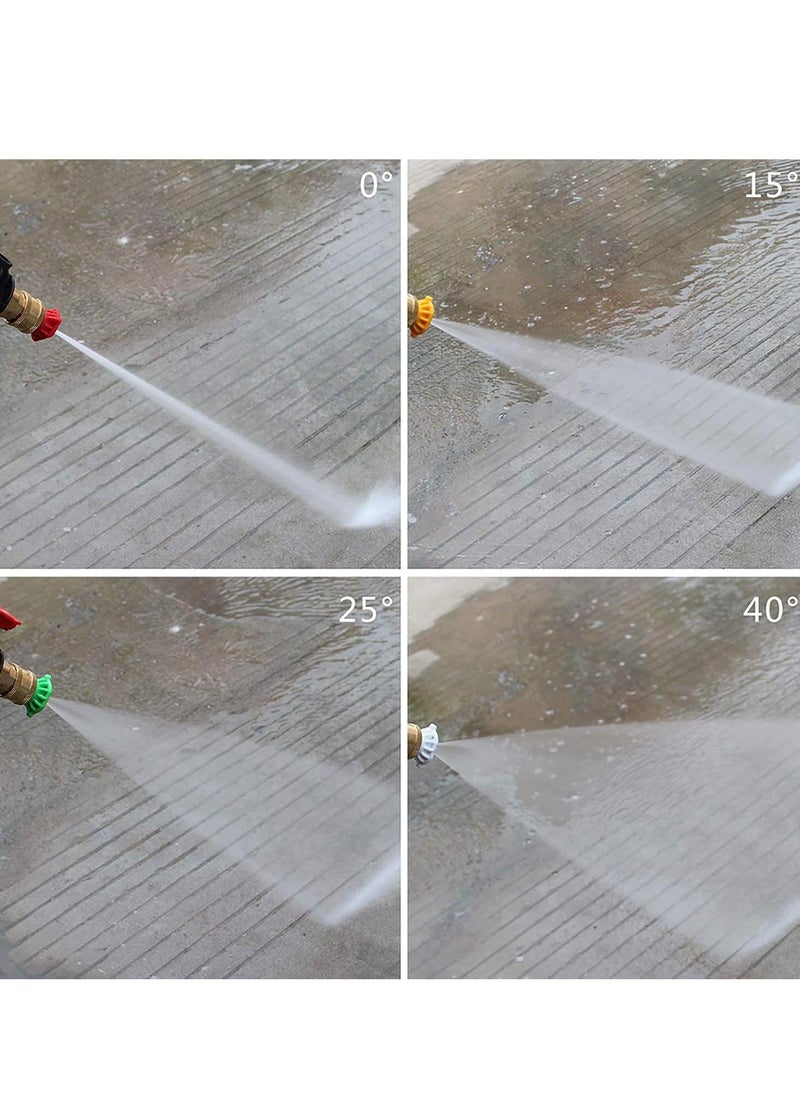M MIAOYAN - High Pressure Washer Gun,3000 PSI Max with 5 Color Quick Connect Nozzles M22 Hose Connector 3.0 TIP - Image 1