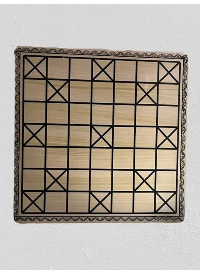 Smartcraft - Adult Wooden Chathuranga/Pagade Board Set/India Traditional Game/Board Games (7 And 5 Home) - Image 1