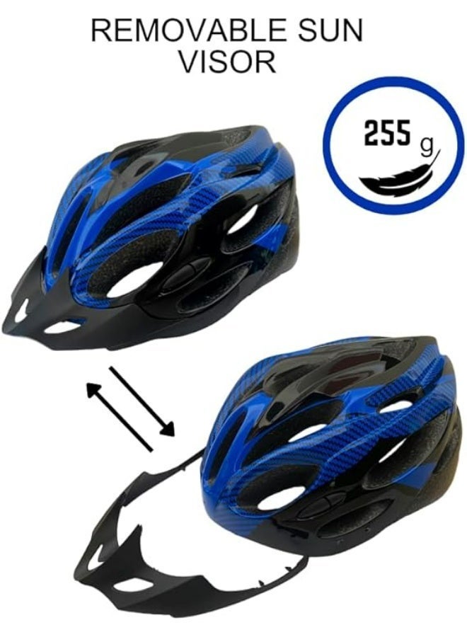 Rally Bicycle Helmet, Cycling, Scooter, E-Bike, Unisex, Adjustable Size, Removable Sun Visor, Comfortable Fit - Image 2